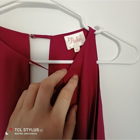 Parker Silk Color Block Dress - Picture 5 of 8